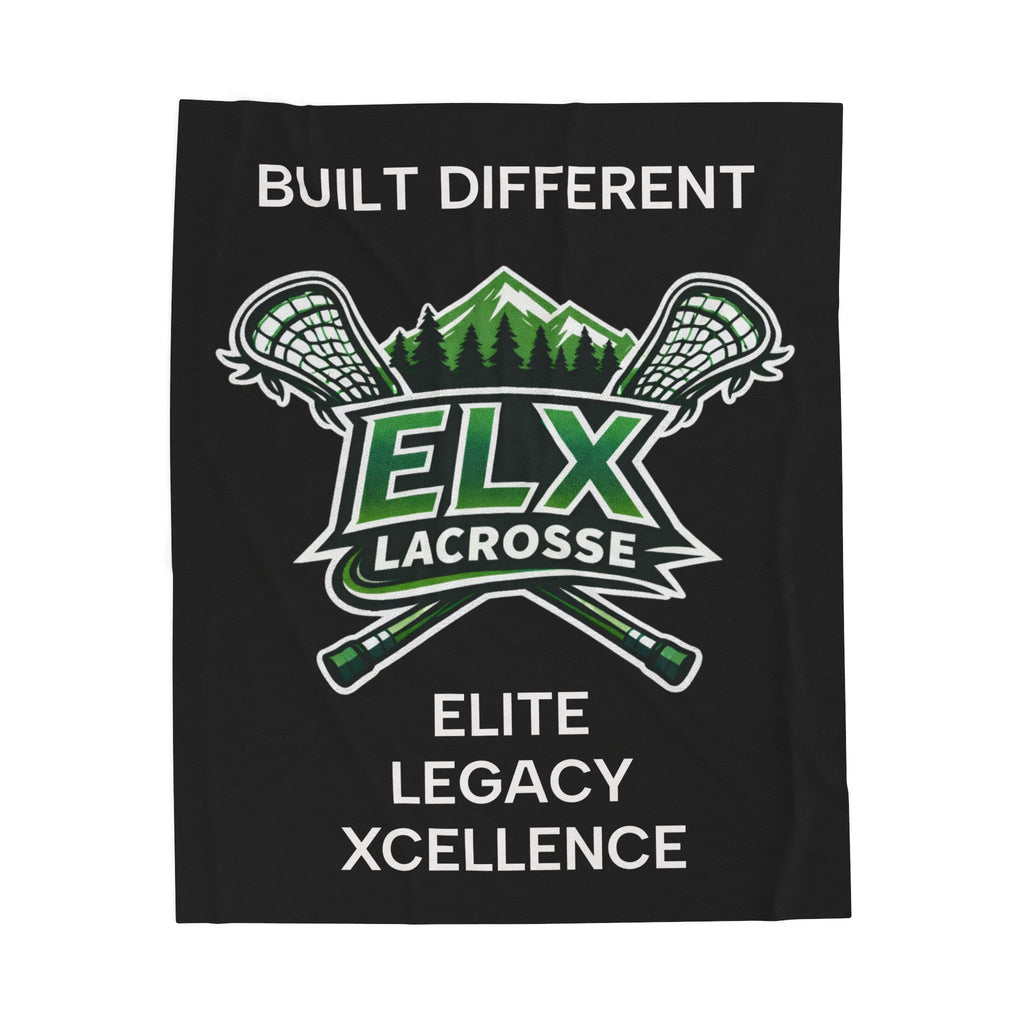 ELX Lacrosse Velveteen Plush Blanket Team Throw
