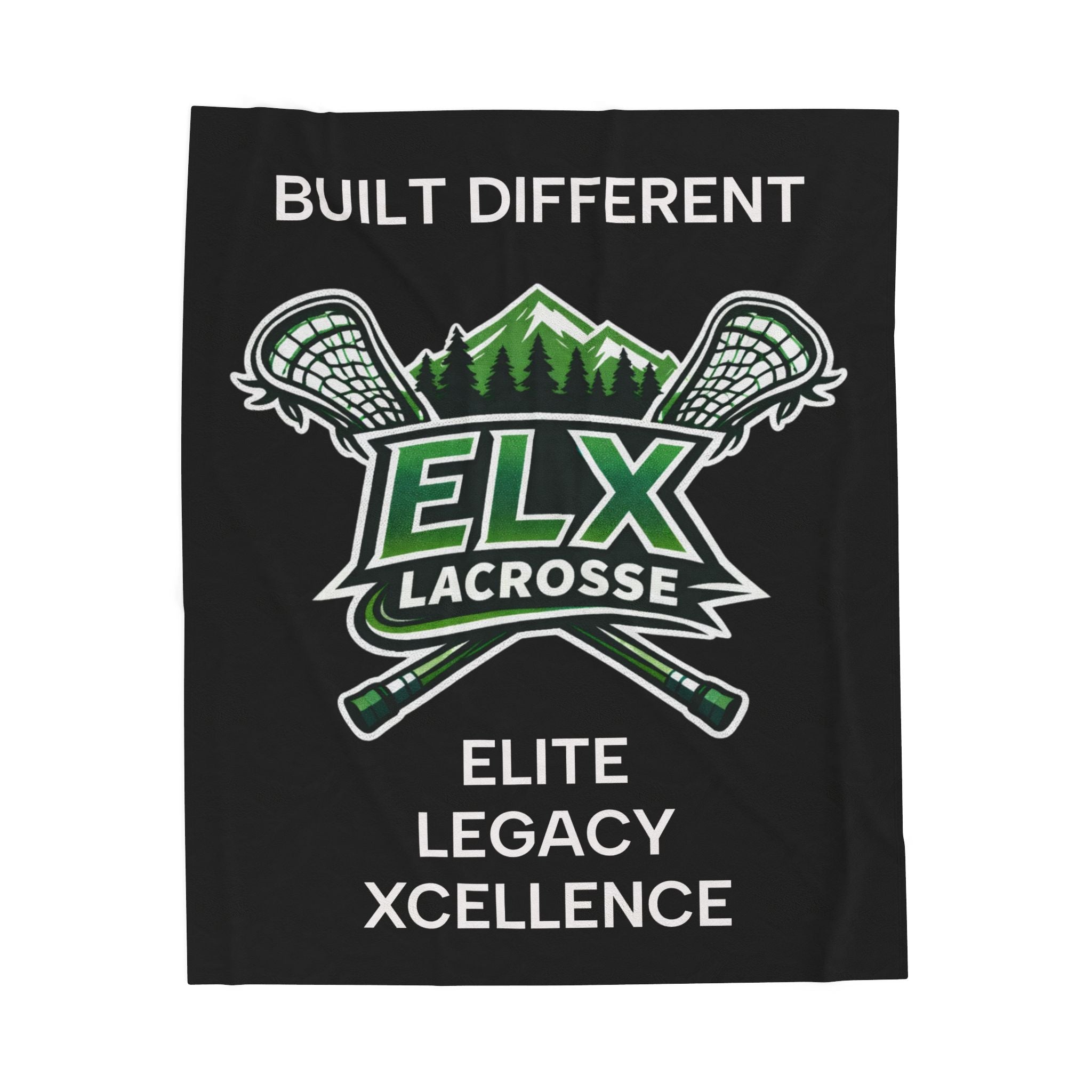 ELX Lacrosse Velveteen Plush Blanket Team Throw