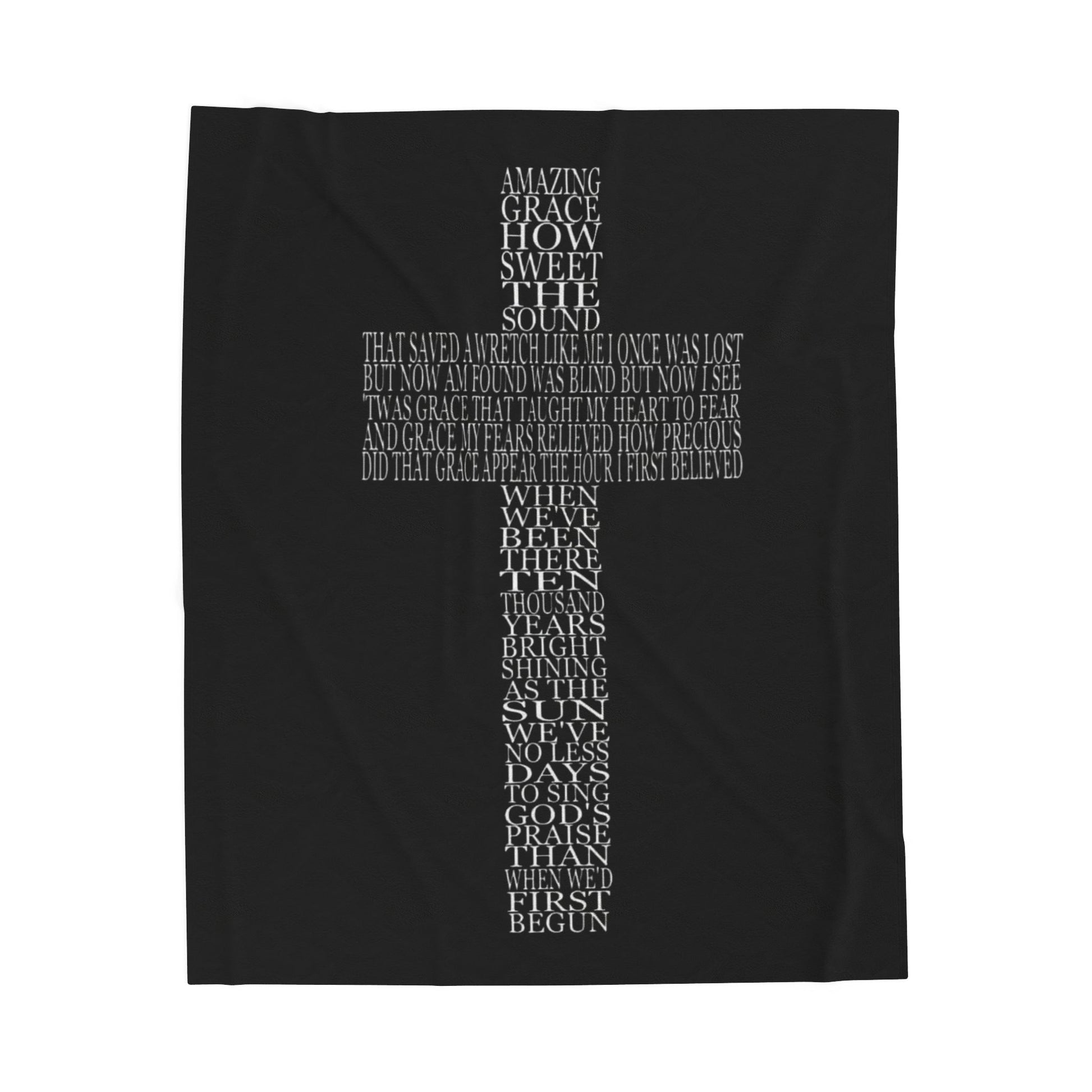 “Amazing Grace”  Velveteen Plush Throw Blanket