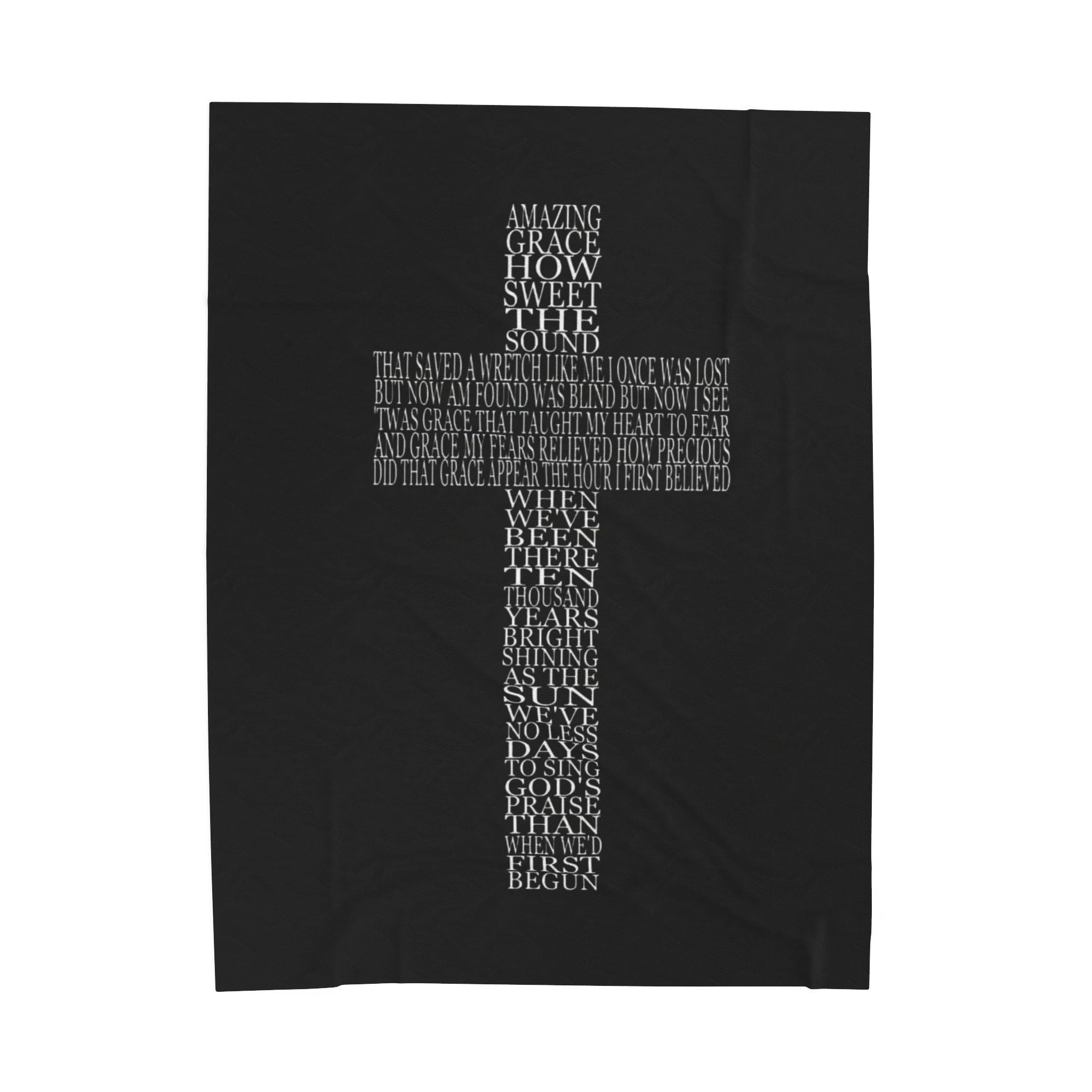 “Amazing Grace”  Velveteen Plush Throw Blanket