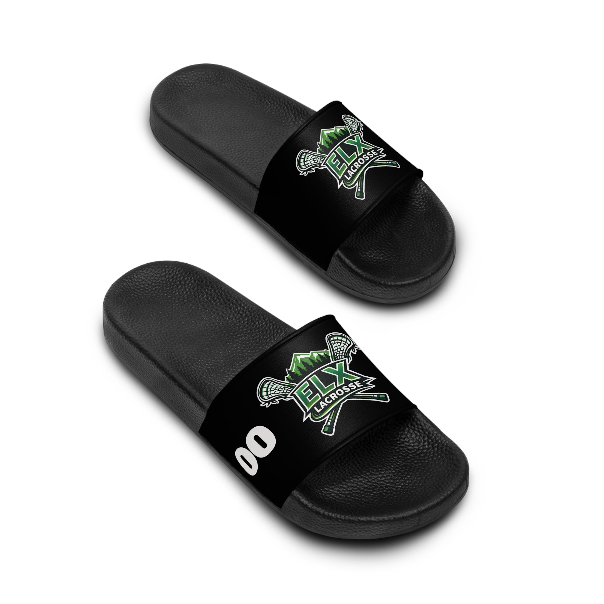 ELX Lacrosse - Women's Slide Sandals – CUSTOMIZABLE with Jersey Number