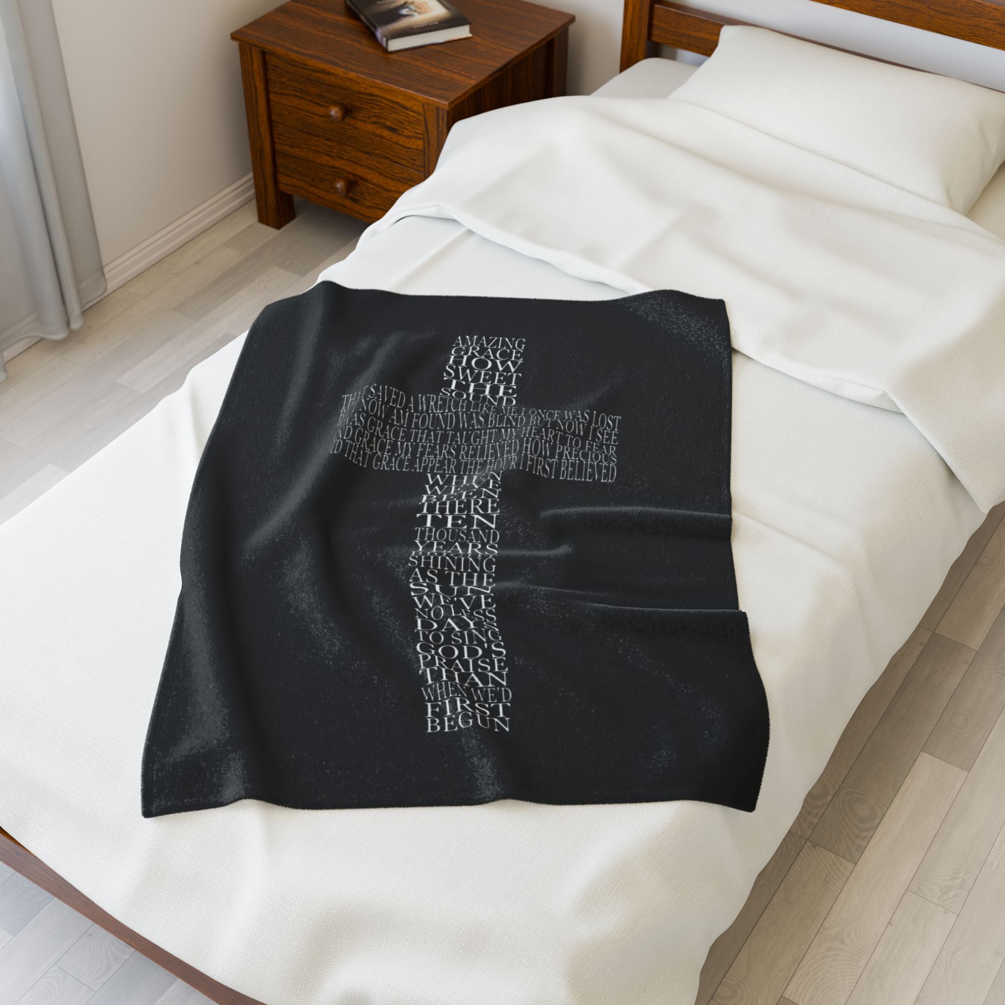 “Amazing Grace”  Velveteen Plush Throw Blanket