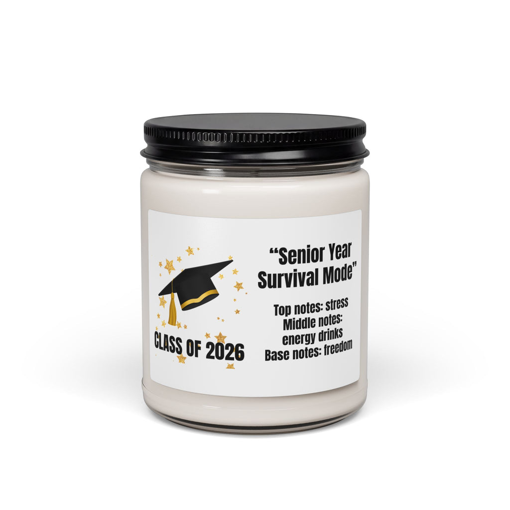 Class of 2026 Candle — "Senior Year Survival Mode"