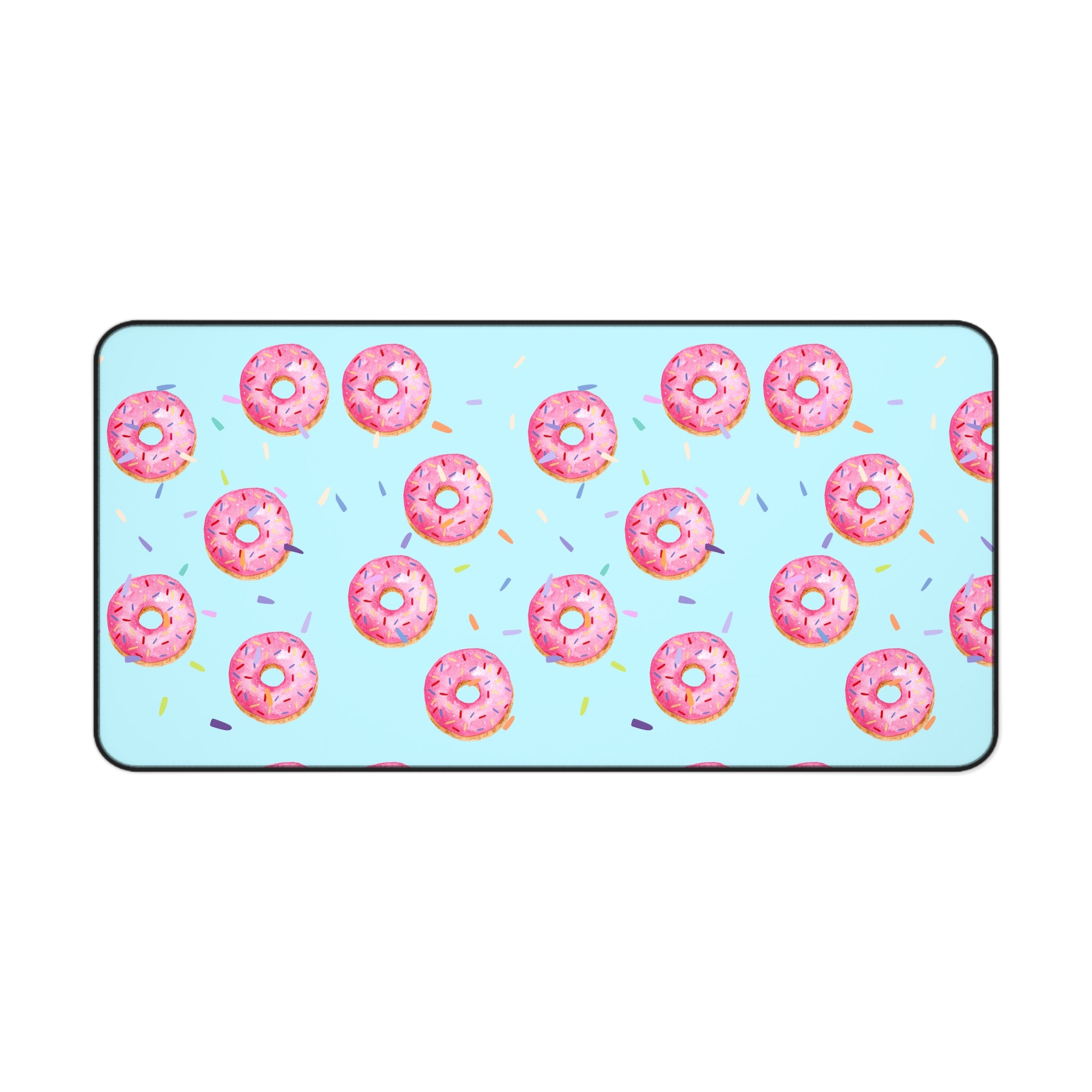 Pink Sprinkles Donut Desk Mat
