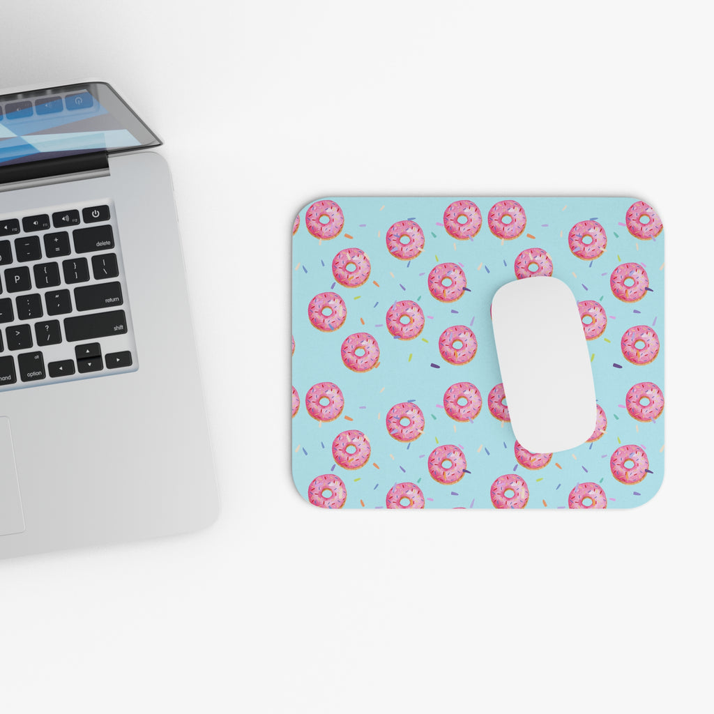 Pink Sprinkle Donut Mouse Pad