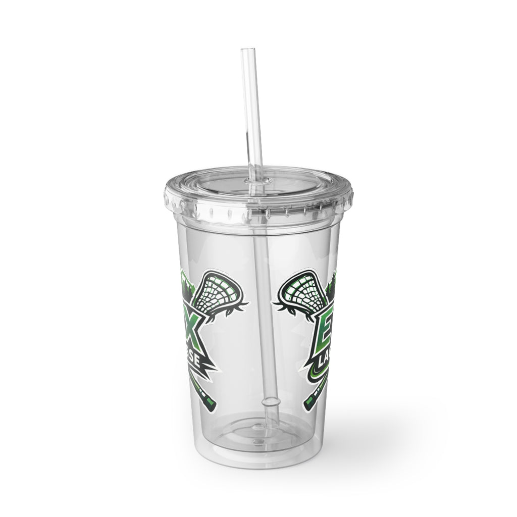 ELX Lacrosse Acrylic Tumbler Cup with Straw