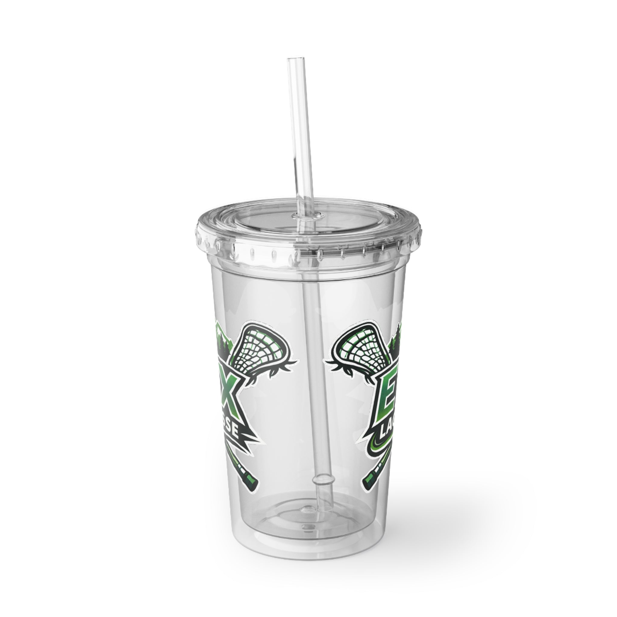 ELX Lacrosse Acrylic Tumbler Cup with Straw