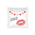 Valentine XOXO Kiss Velvet Pillow
