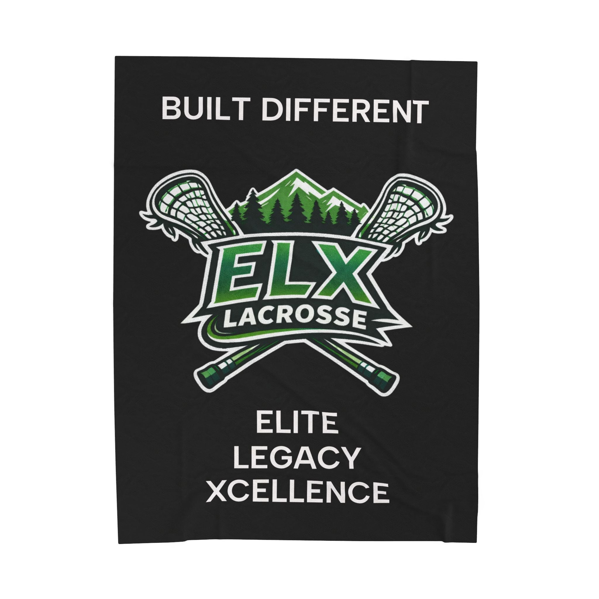 ELX Lacrosse Velveteen Plush Blanket Team Throw
