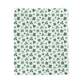 St. Patrick's Day Shamrock Velveteen Plush Blanket