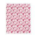 Watercolor Hearts Velveteen Plush Blanket