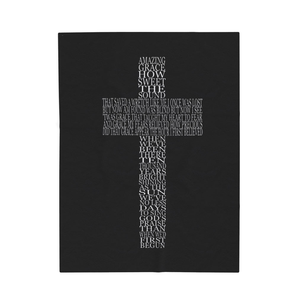 “Amazing Grace”  Velveteen Plush Throw Blanket