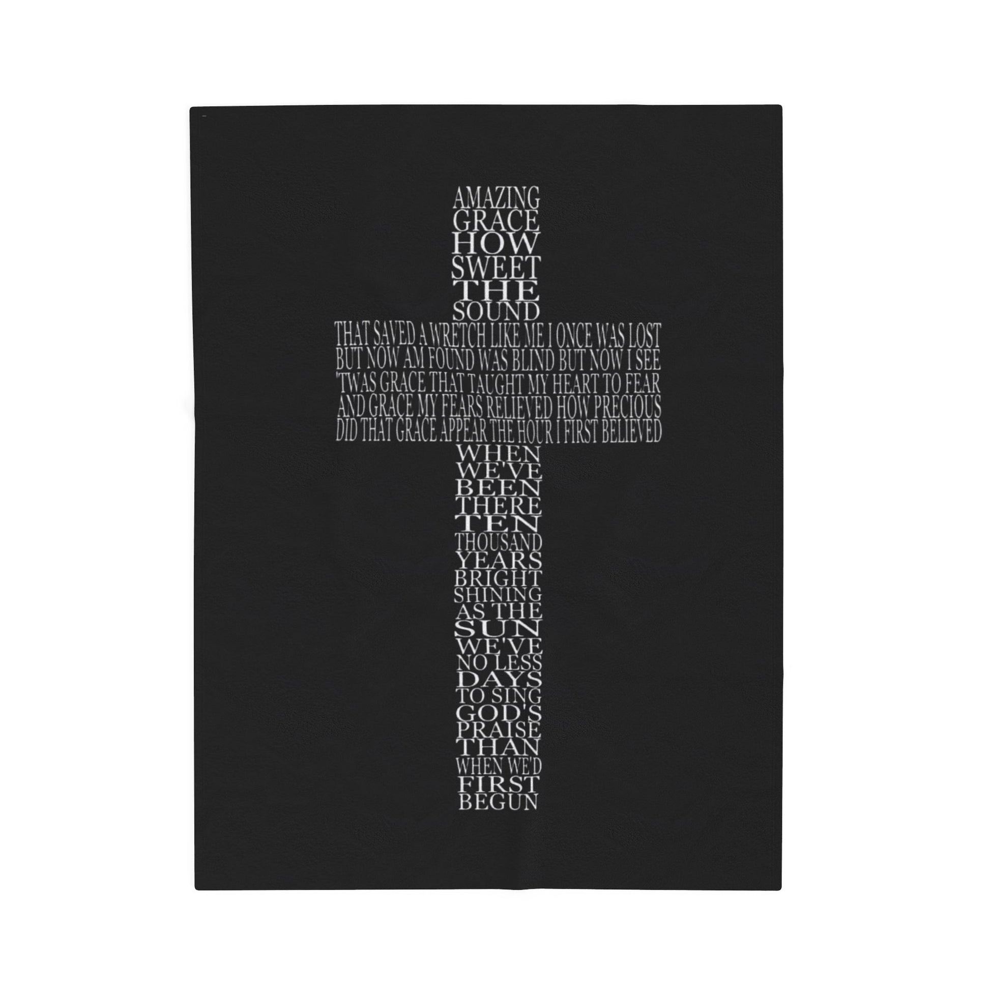 “Amazing Grace”  Velveteen Plush Throw Blanket