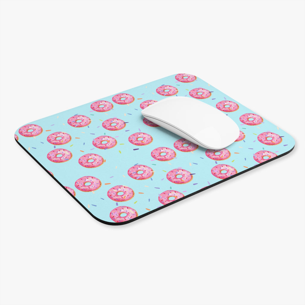 Pink Sprinkle Donut Mouse Pad