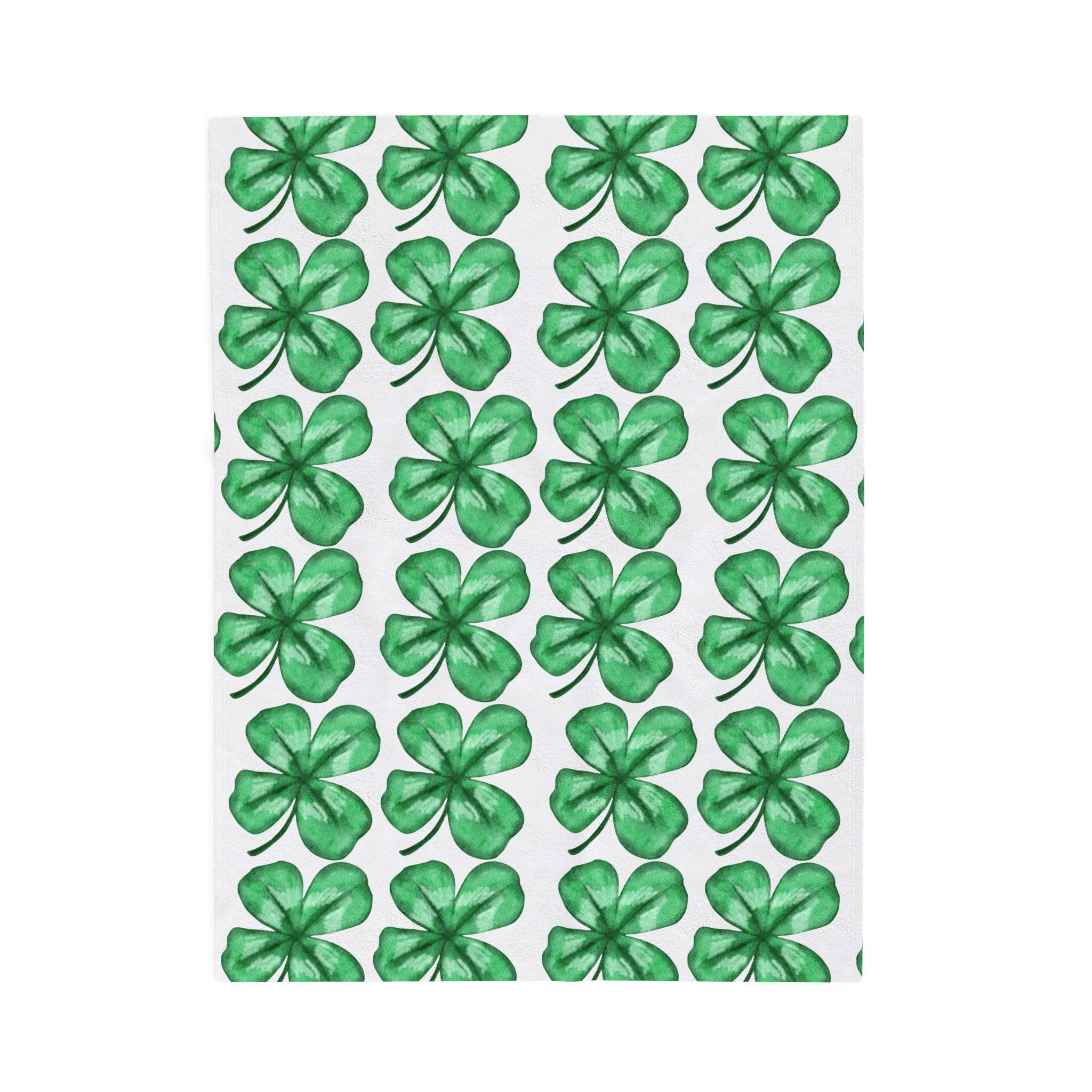 St. Patrick's Shamrock Velveteen Plush Blanket