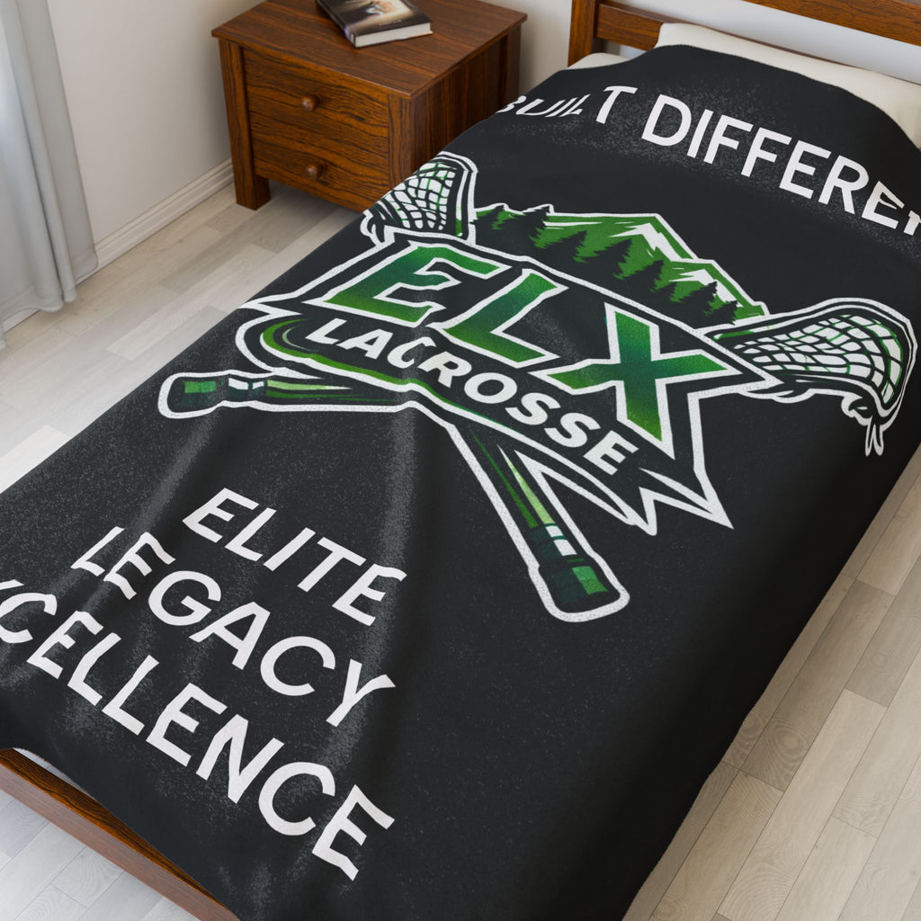 ELX Lacrosse Velveteen Plush Blanket Team Throw