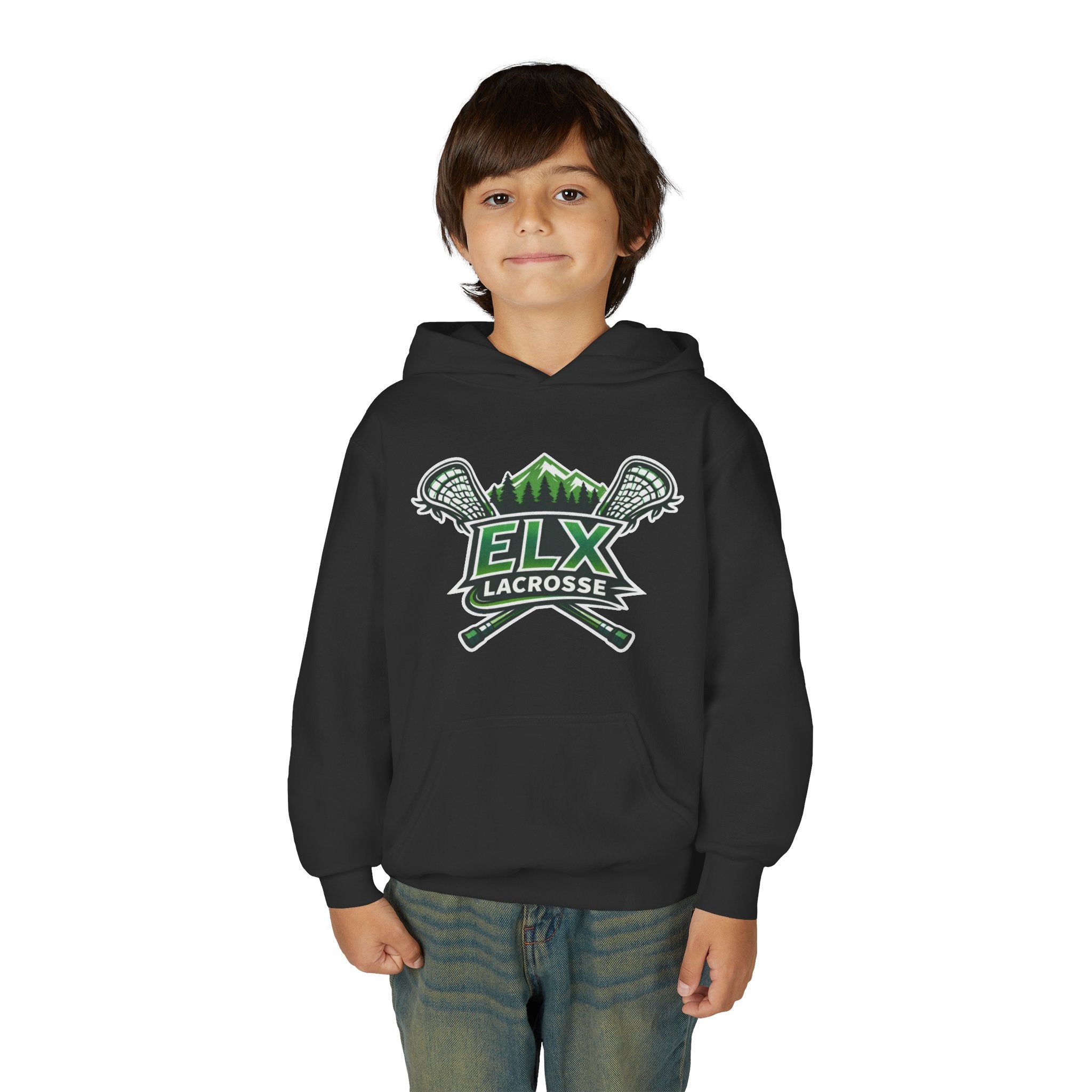 ELX Lacrosse Youth Hoodie - CUSTOMIZABLE with Jersey Number