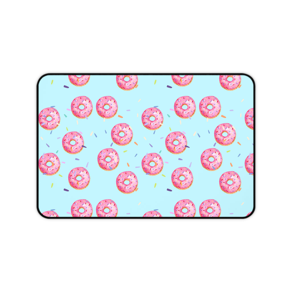 Pink Sprinkles Donut Desk Mat