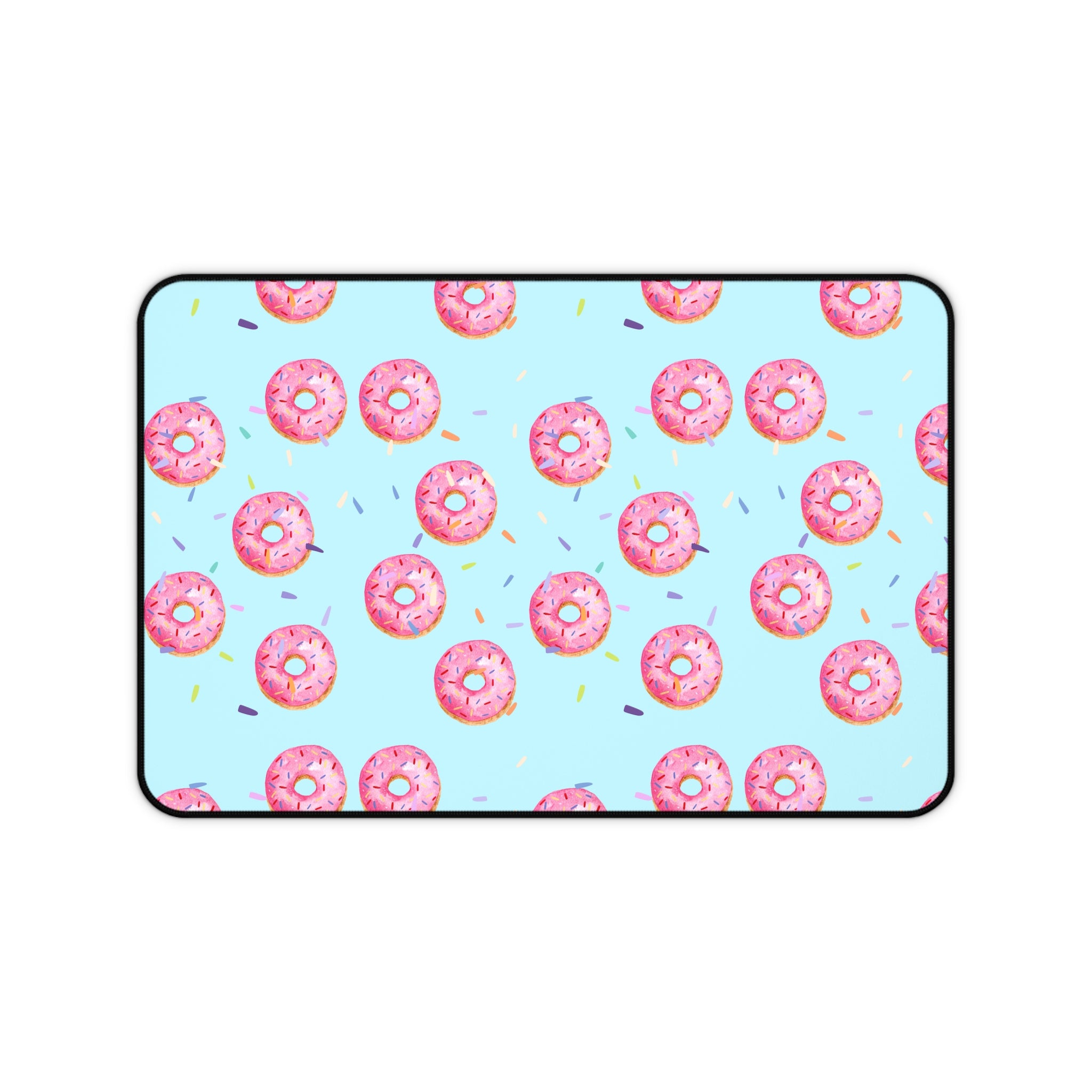 Pink Sprinkles Donut Desk Mat