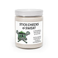 Stick Checks & Sweat Scented Soy Candle - 9oz (Pink Grapefruit scent)
