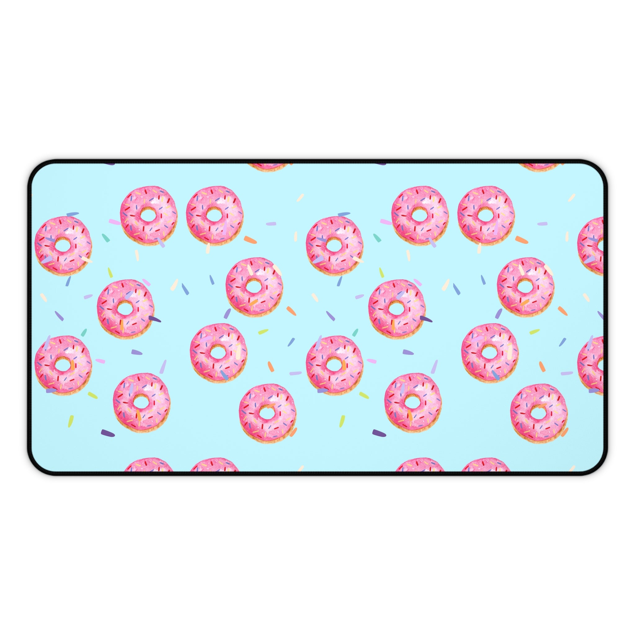 Pink Sprinkles Donut Desk Mat