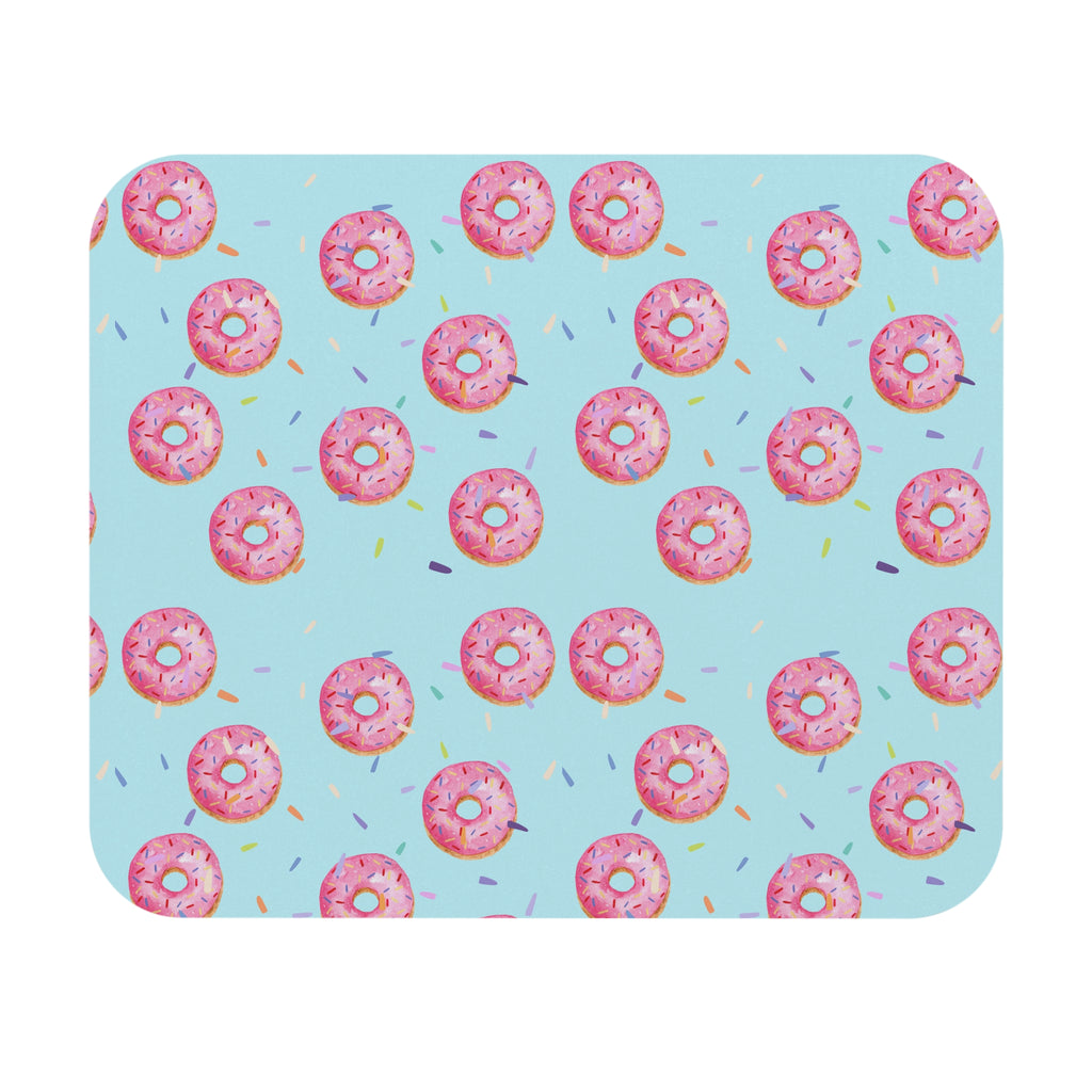Pink Sprinkle Donut Mouse Pad