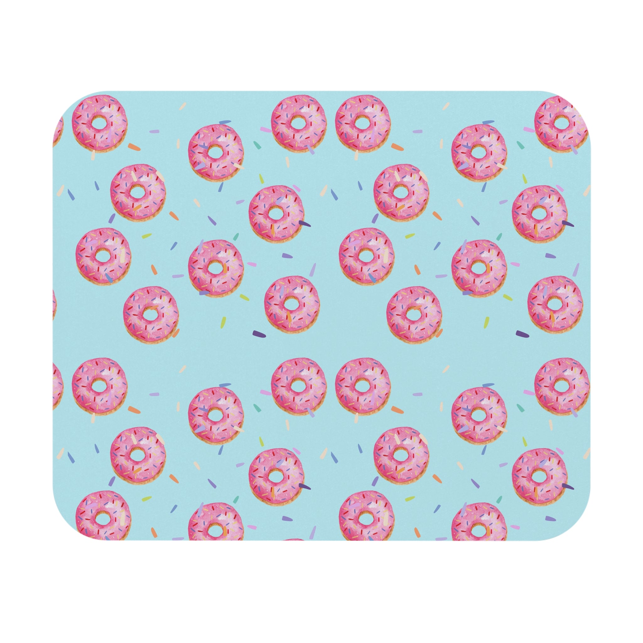 Pink Sprinkle Donut Mouse Pad