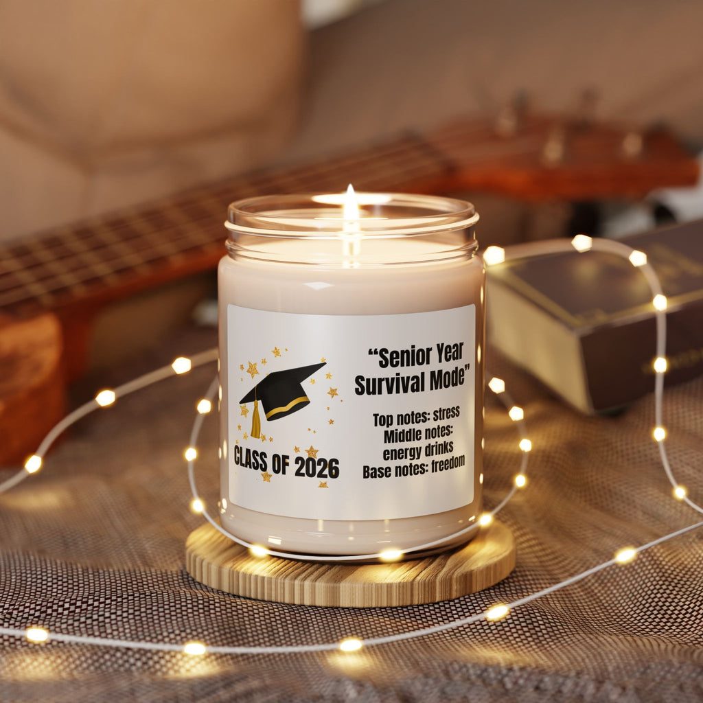 Class of 2026 Candle — "Senior Year Survival Mode"