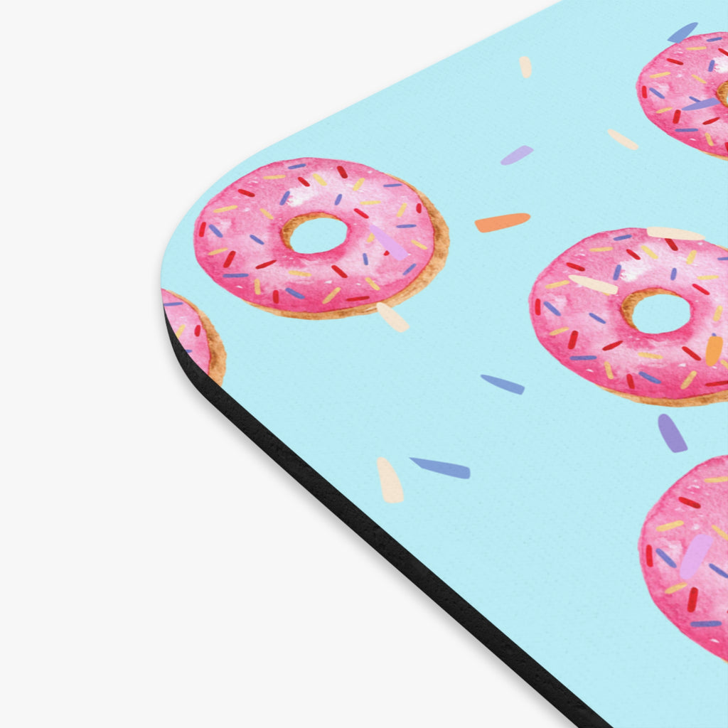 Pink Sprinkle Donut Mouse Pad